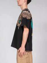 JUST CAVALLI Leopard Neck T-Shirt - Gravity NYC